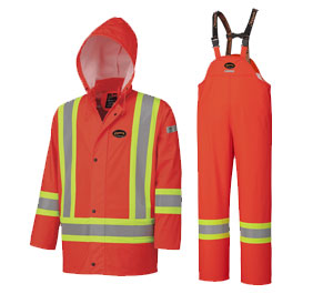 Pioneer FR Waterproof High Visibility Orange Safety Jacket