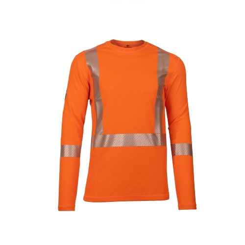 Dragonwear Pro Dry® Long Sleeve Hi-Vis Orange Shirt
