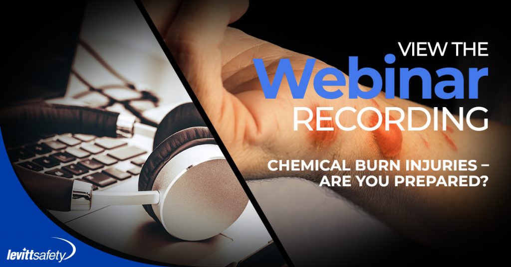 View the webinar recording - chemical burn injuries