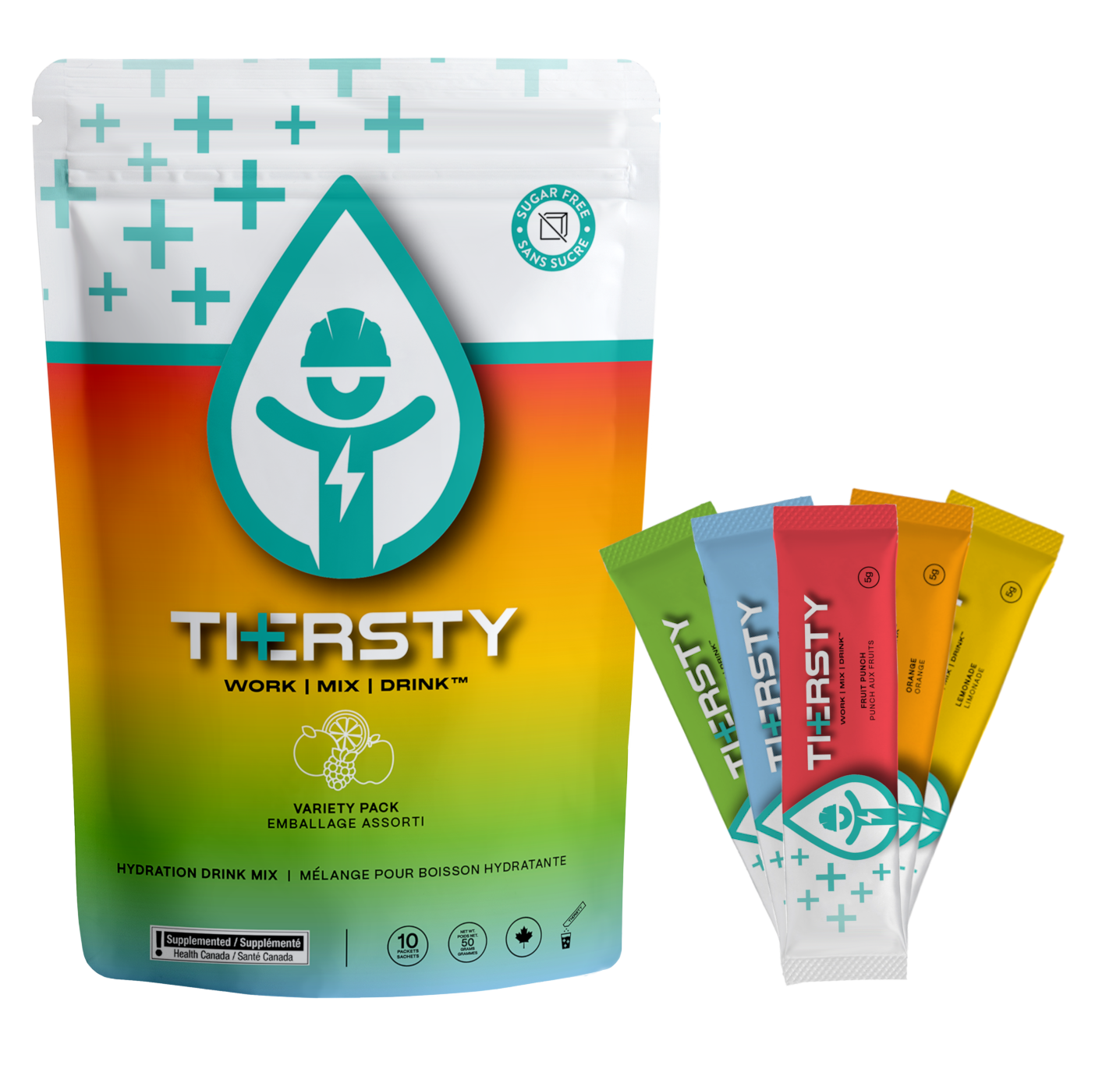 Thersty variety pack of hydration drink mix
