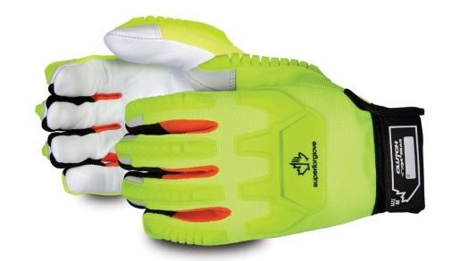 Clutch Gear® Mechanics Hi-Viz Impact-Resistant Glove with Goat-Grain Palms product image