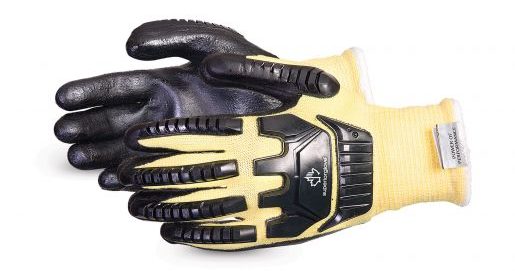 product image of dexterity 13-gauge impact-resistant glove with foam nitrile palms