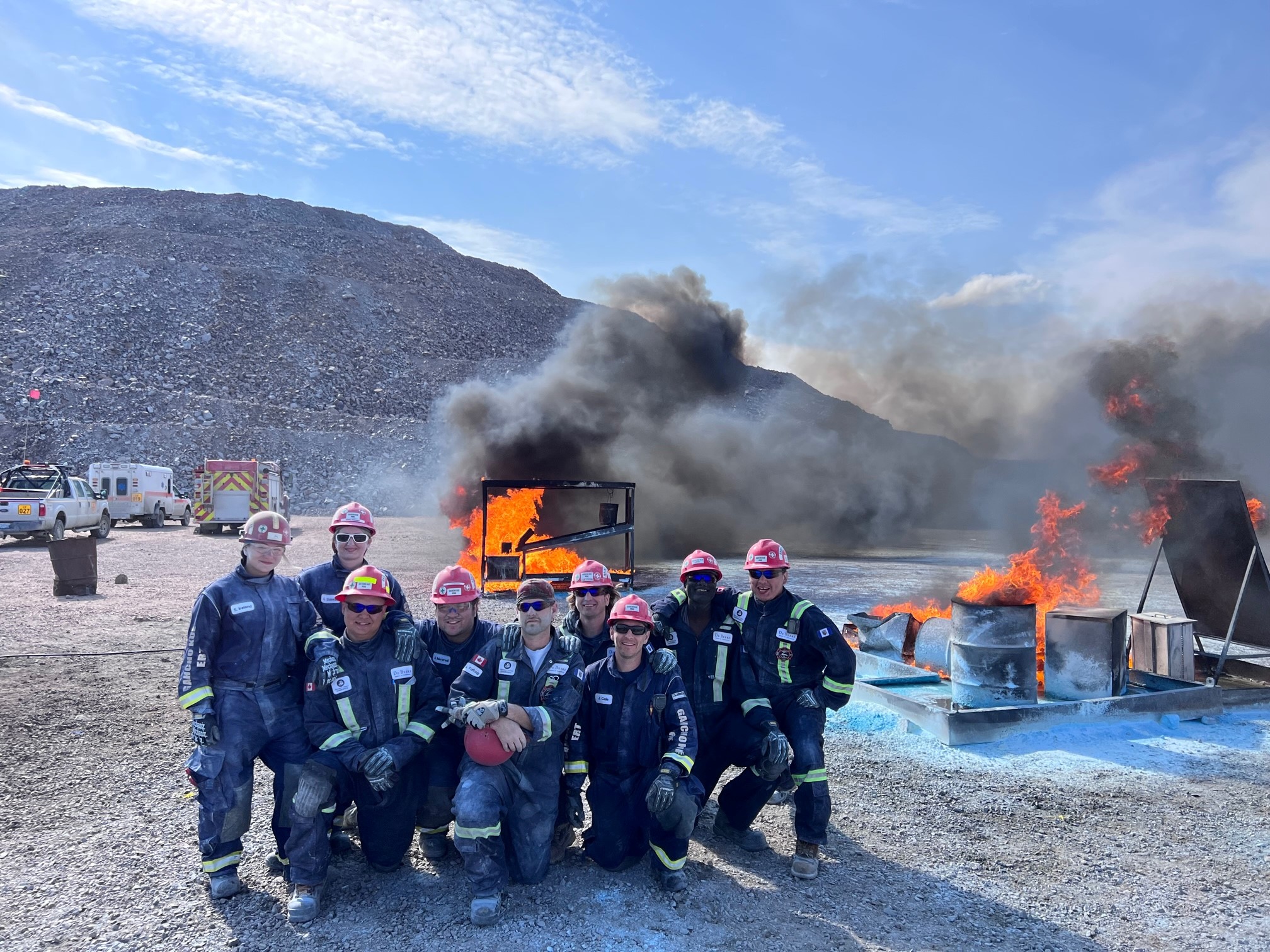 mine rescue competition team
