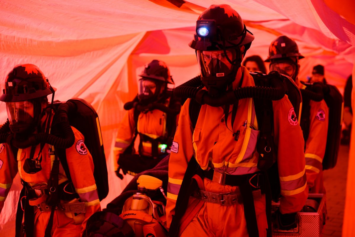 underground mine resuce competition rescuing victim from a mine