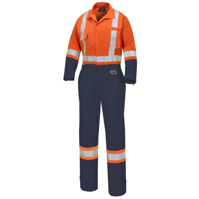 Women’s Two-Tone Orange and Blue Coverall