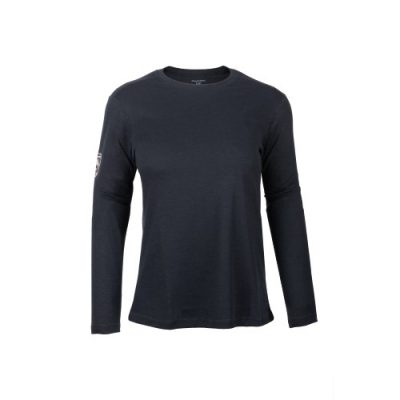 Inherent fire and arc-resistant navy blue Long Sleeve Shirt