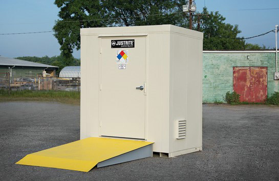 Two-hour fire-rated chemical locker