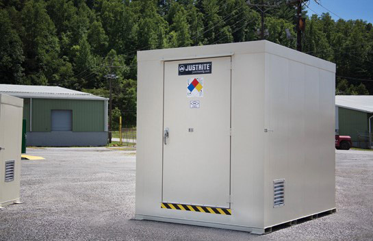 Justrite chemical storage locker