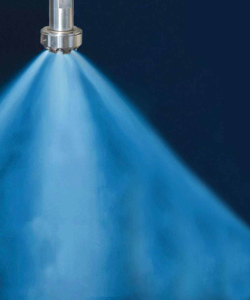 water mist particles from the FIRE-SCOPE® 5000