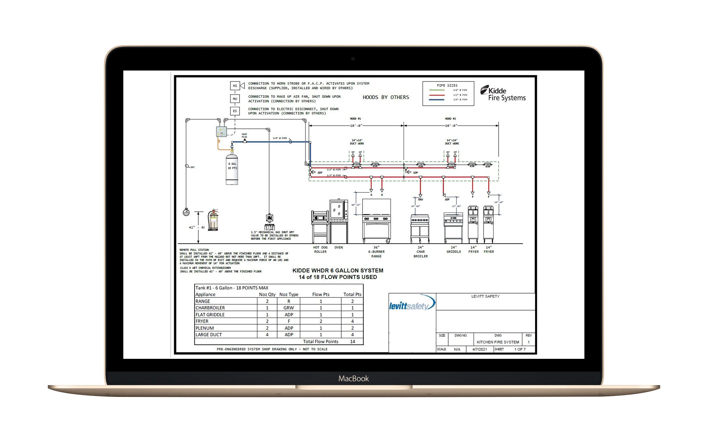 computer screen showing a CAD drawing