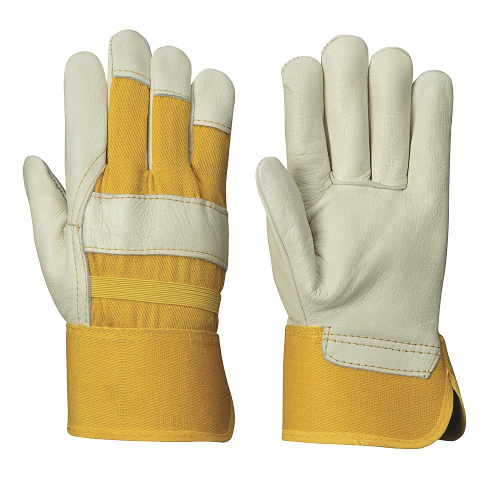Yellow safety glove